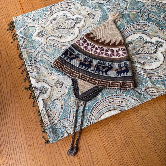 Peruvian Alpaca Chullo Hat NEW knit beanie - Picture 3 of 6